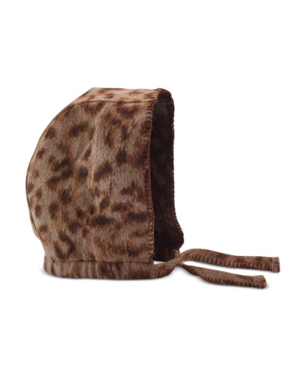 Lelet Ny Masha Wool Bonnet Hood Leopard One Size